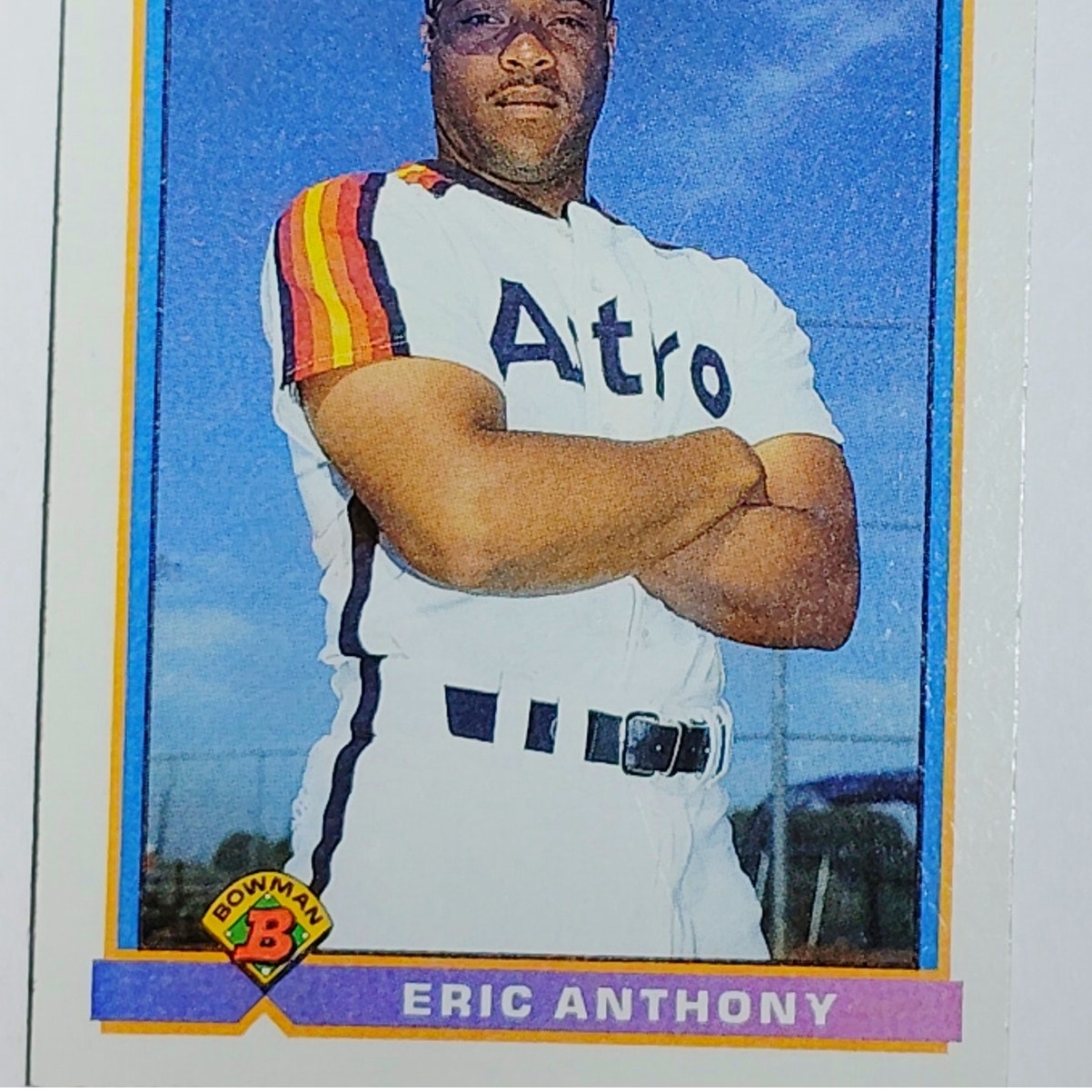 1991 Bowman #540 Eric Anthony Houston Astros Outfielder - VG/EX