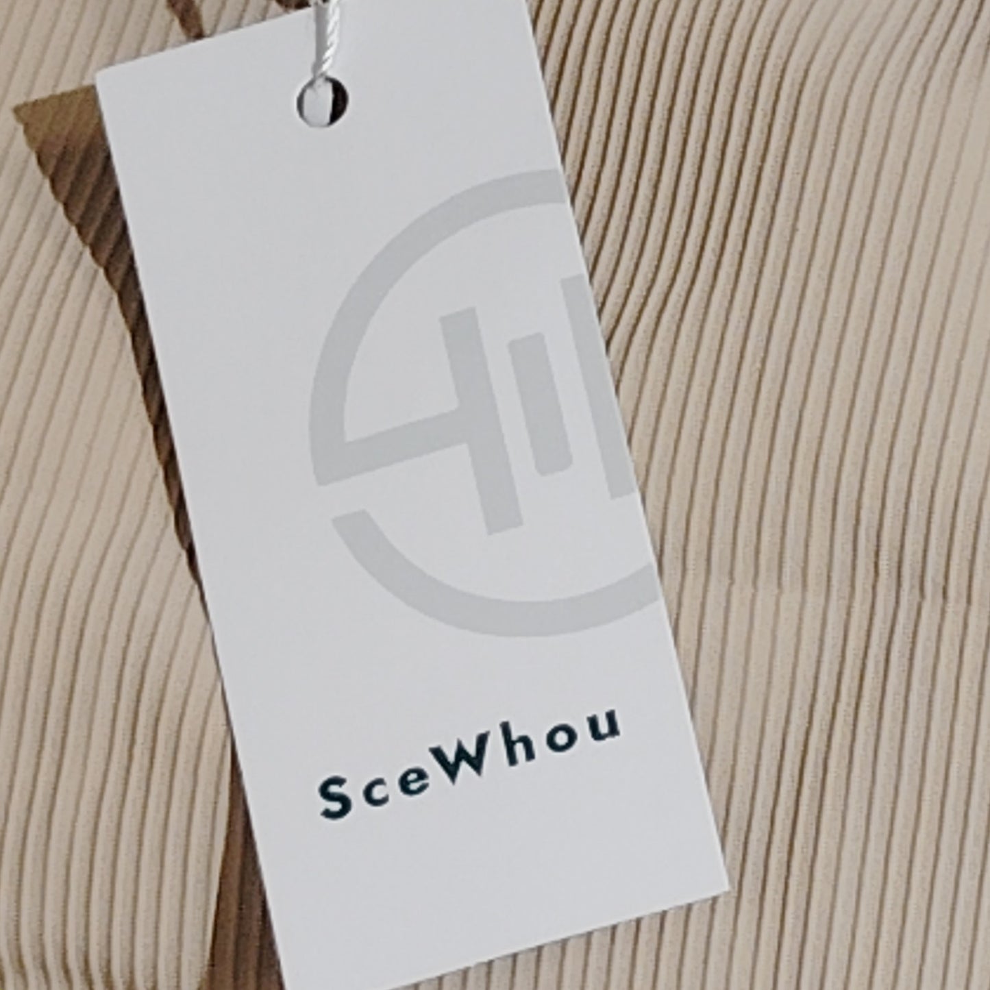 SceWhou Women’s Square Neck Longline Active Bra Tank Top Beige L