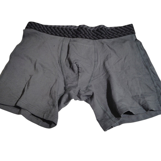 Tommy John Cotton Basics Boxer Brief – Blue Turbulence, Small – Cotton / Spandex