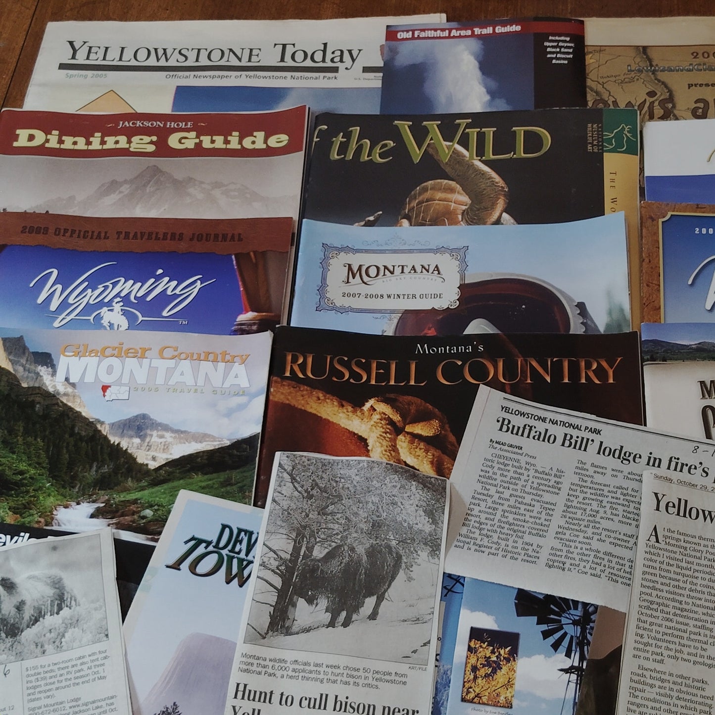 Yellowstone Ephemera Collectibles: 2005 Pre-Owned Vacation Souvenirs