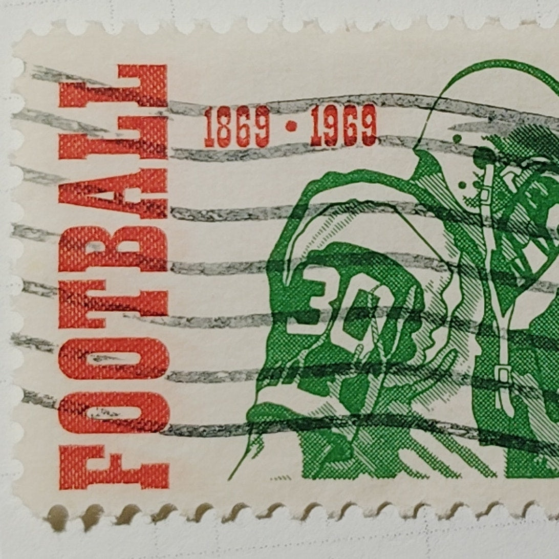 1969 US 6c Intercollegiate Football Centennial #1382 Used Cancelled Sports