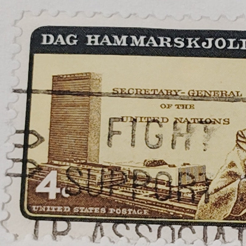 1962 Scott #1203 – 4¢ Dag Hammarskjöld / UN Memorial – Canceled