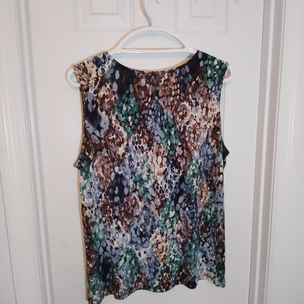 Anthony Richards Mosaic Abstract Twin Set Women’s XL Cardigan & Tank Estate