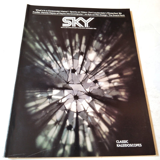 Delta SKY In-Flight Magazine November 1986 - Snacks, Ft Lauderdale, Sport Videos