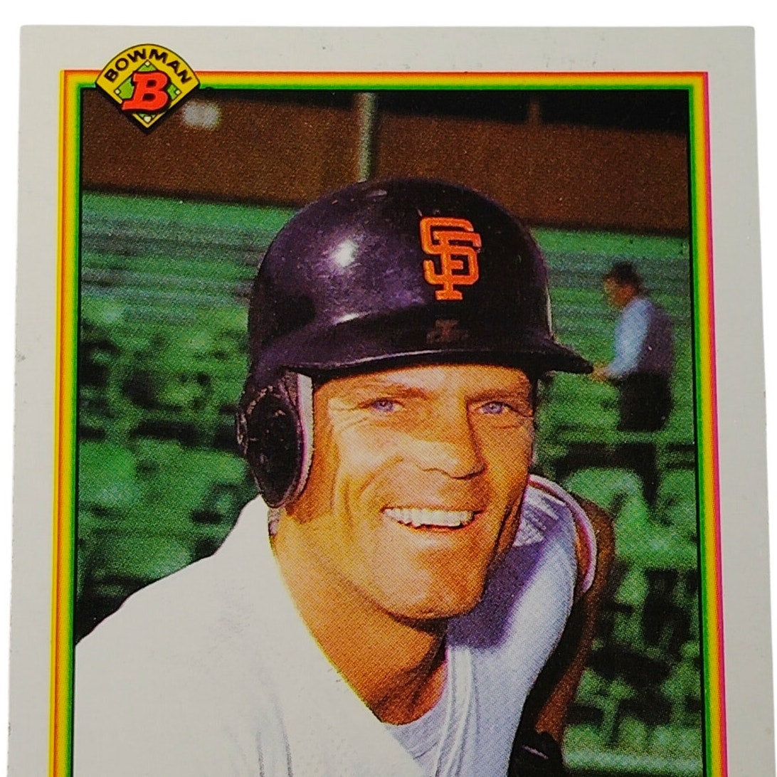 1990 Bowman Brett Butler #237 San Francisco Giants Outfielder Baseball Card NM