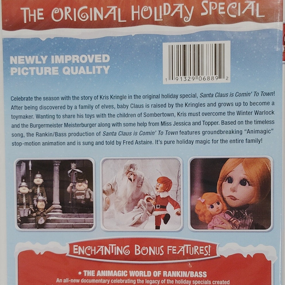 Santa Claus Is Comin’ to Town (DVD, Deluxe Ed, 2018) Rankin/Bass Holiday Classic