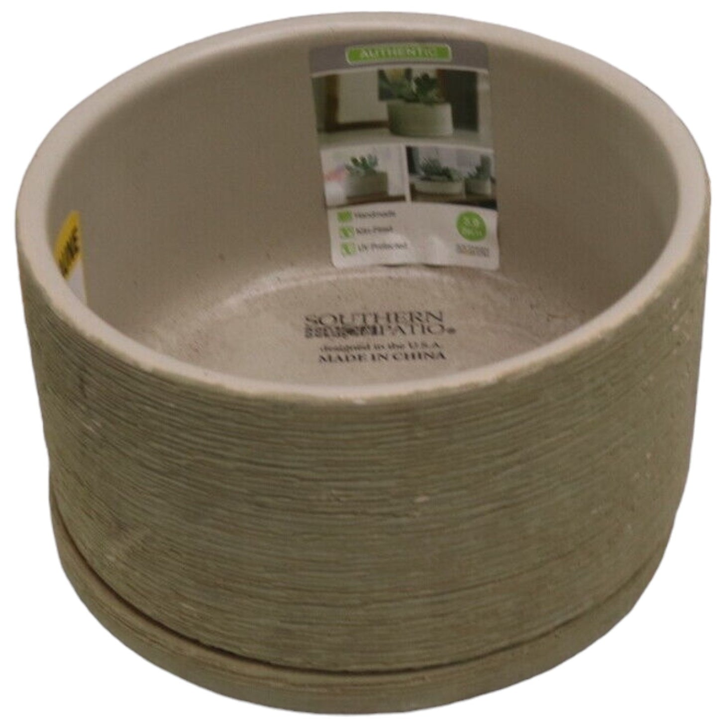 6 x Liesl Small 5.9" x 3.5" 2 qt. Beige Ceramic Indoor Succulent Indoor Planter