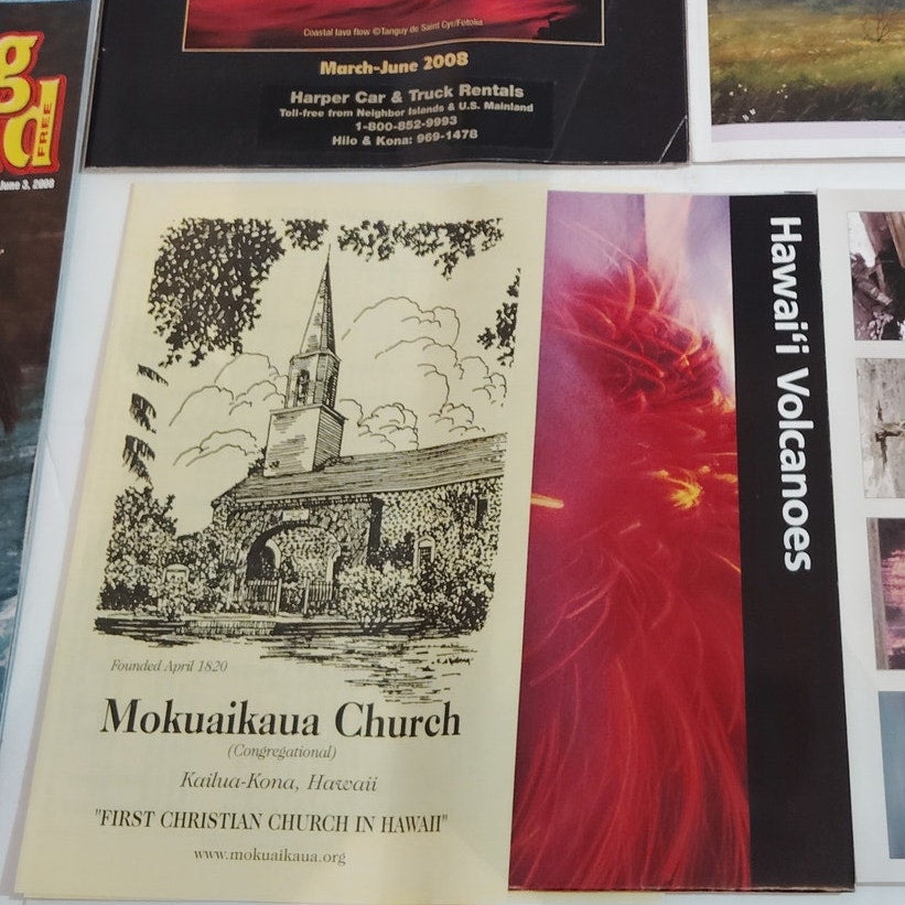 Big Island Hawaii Vintage Travel Ephemera Lot - Guides, Maps & Souvenirs c. 2008