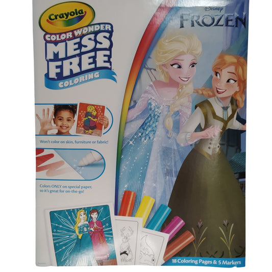 Crayola Color Wonder Disney Frozen Coloring Set – 18 Pages & 5 Markers Set