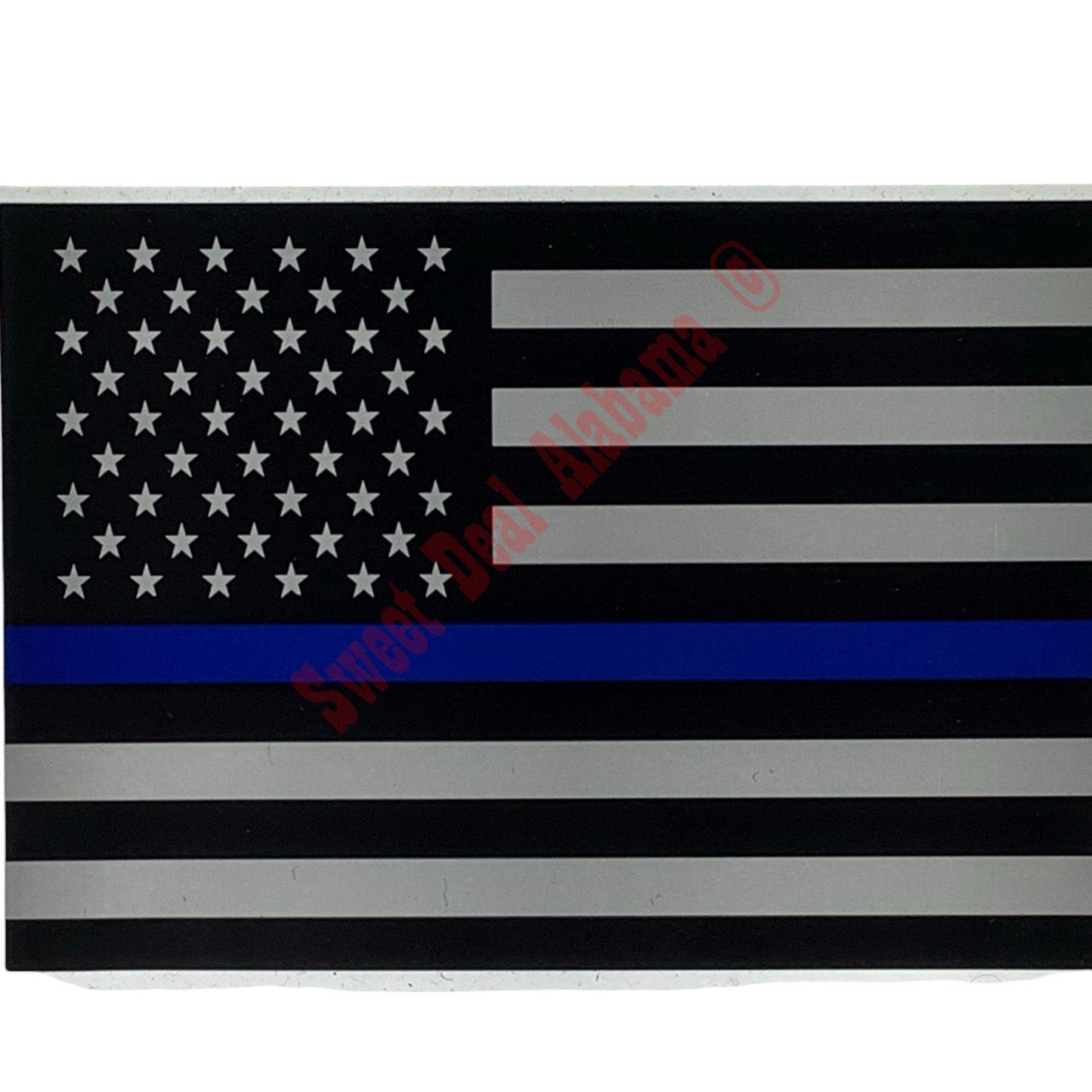 2 x Thin Blue Line Flag Decals Police & Law Enforcement Support, 3" x 4.25"