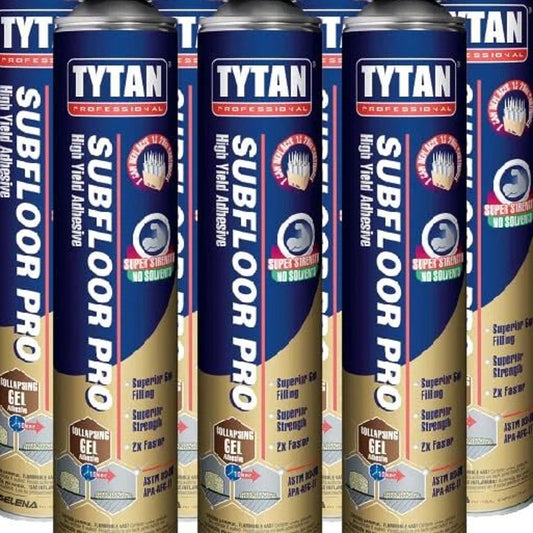 6-Pack TYTAN Pro Subfloor Pro Gel Adhesive 29oz High Yield Foam to Gel Bond