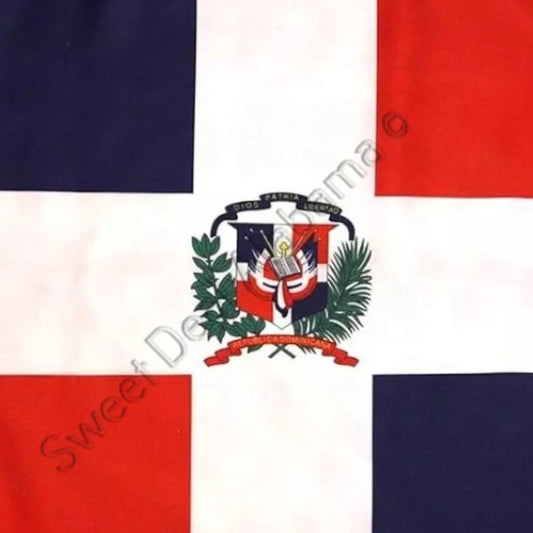 Country Flag, Dominican Republic 3 Ft. x 5 Ft. 100D Poly Flag w/ Metal Grommets