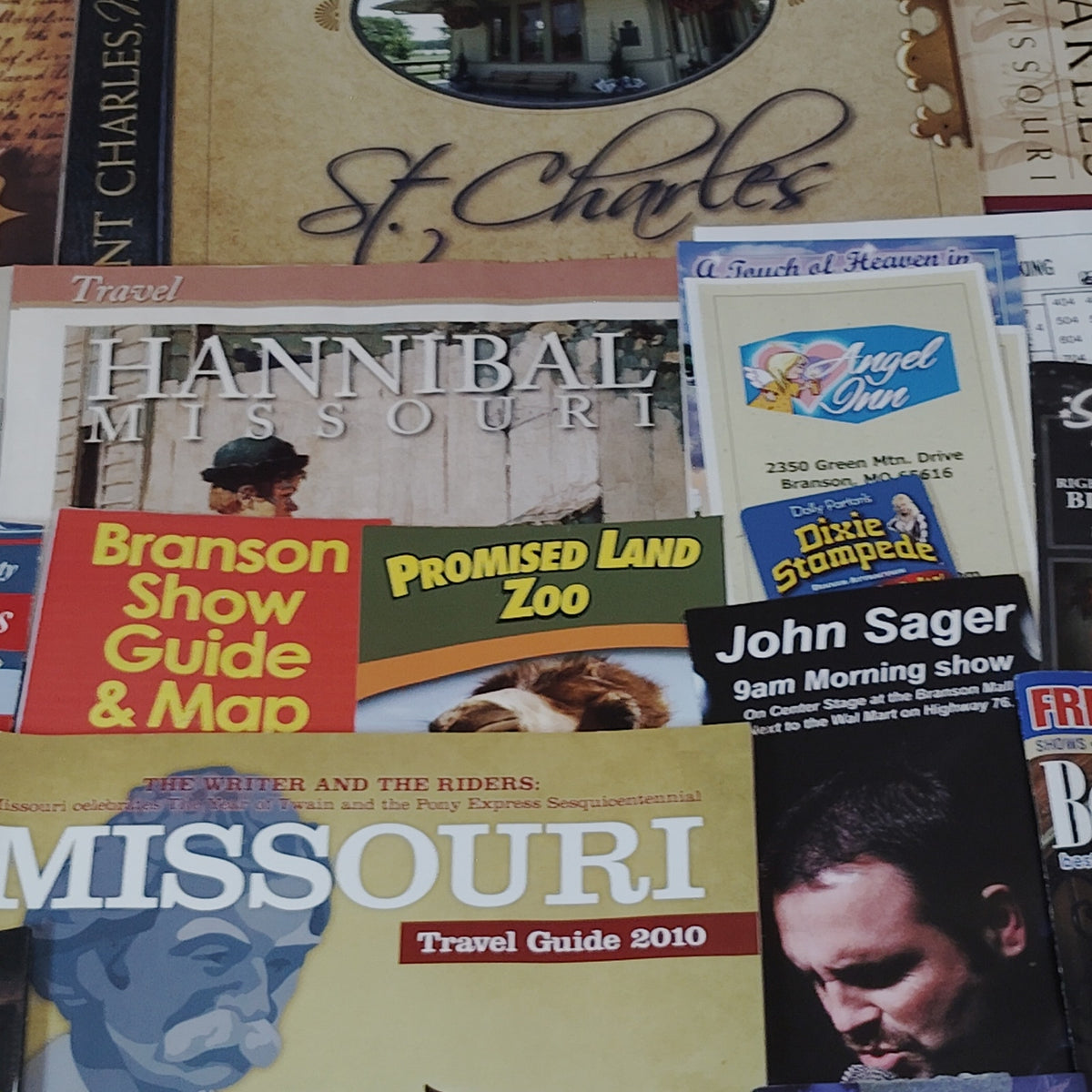 Missouri Travel & Tourist Ephemera Lot 2010 - Branson, St. Charles Guides Maps