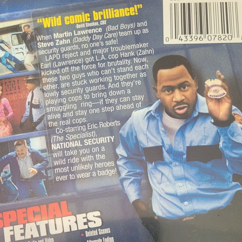 National Security DVD 2003 Action Comedy – Martin Lawrence, Steve Zahn