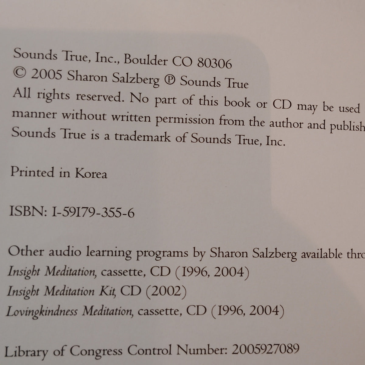 The Force of Kindness by Sharon Salzberg - Hardcover Book with Audio CD