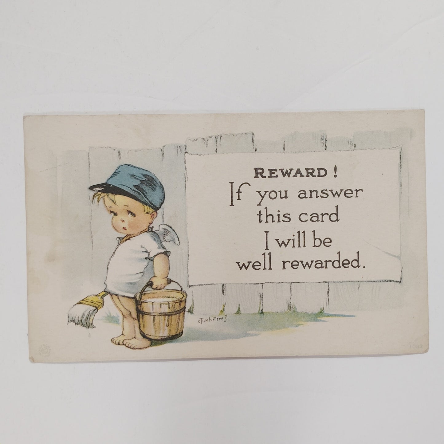 1920 Postcard with 1¢ Franklin Stamp – Washington–Franklin Series – Sept 8, 1920