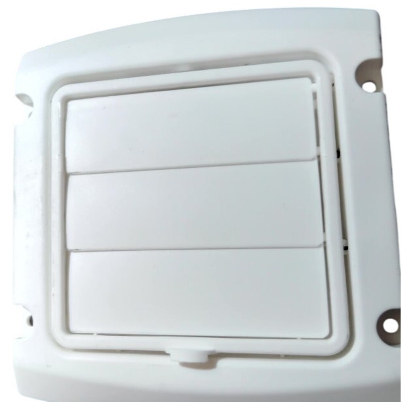 Everbilt 4 in Hinged Louvered Vent Hood Exhaust, White