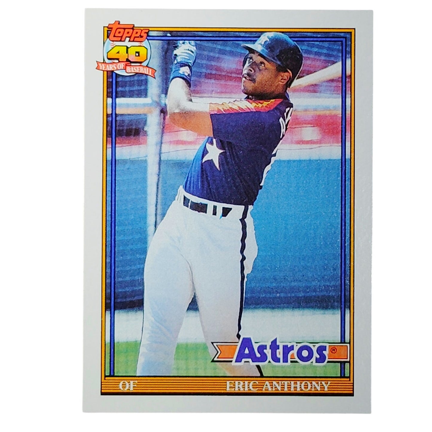 1991 Topps Eric Anthony #331 Astros OF Power Hitter Slugger Houston VG/EX