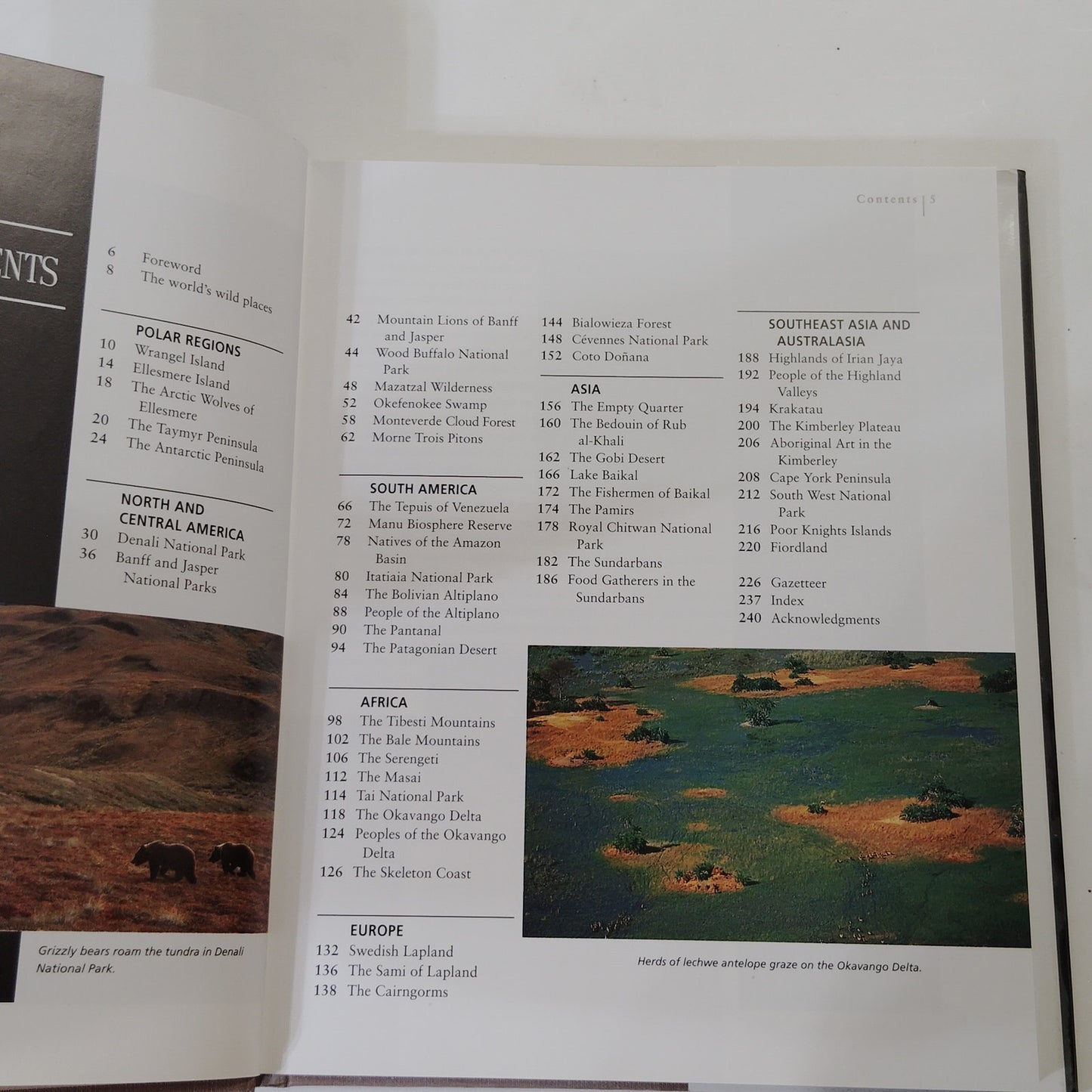 Atlas of Wild Places 1994 Hardcover Nature Photography Book 11.75" x 9.5"