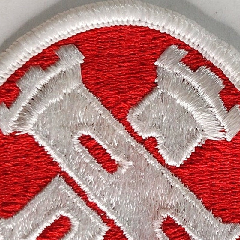 US Army 16th Engineer Brigade Novelty Patch Full Color 2‑1/8" Sew‑On Embroidered