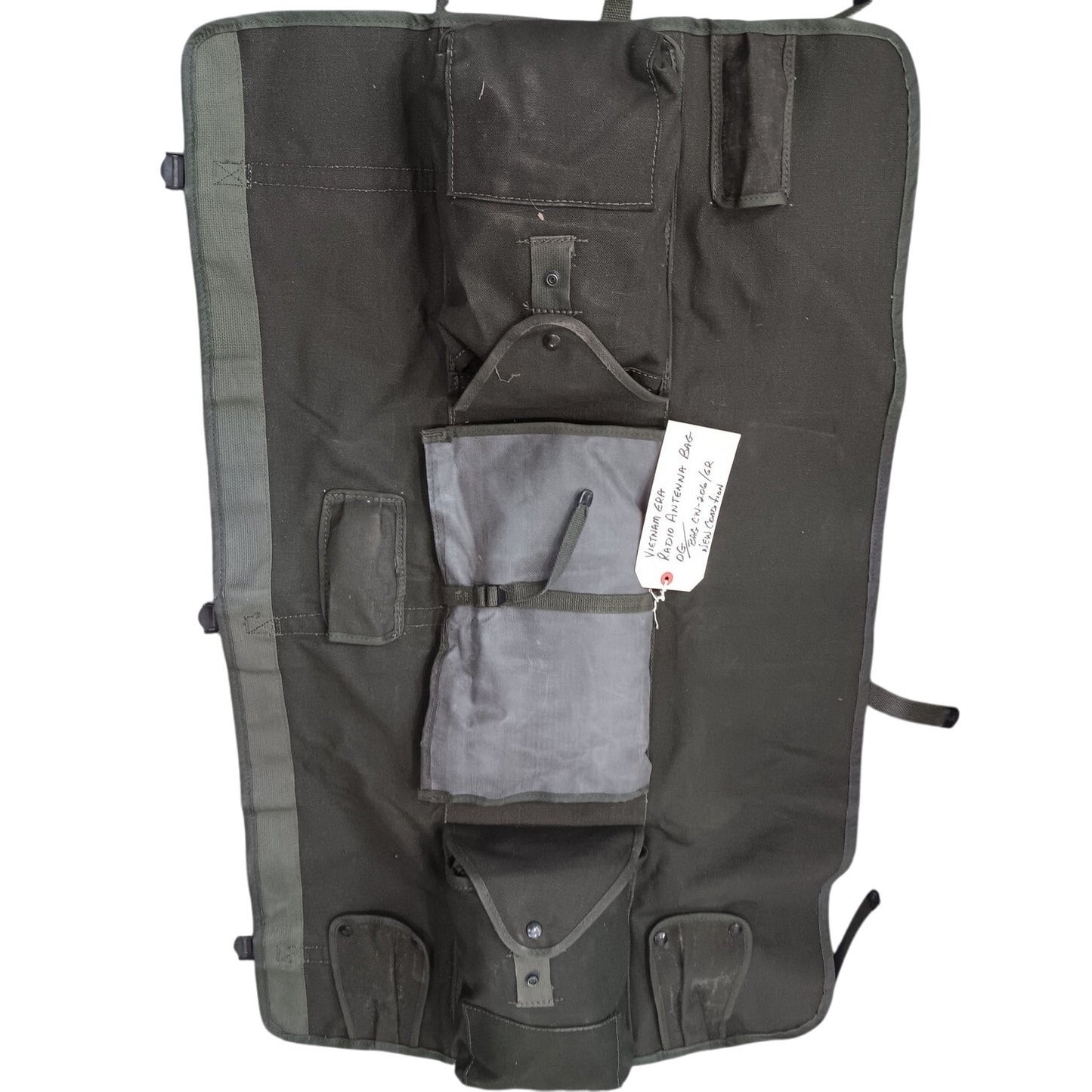 U.S. Army - Bag CW-206/GR-  Radio Antenna Canvas Carry Bag 50/60's Era, EXC+