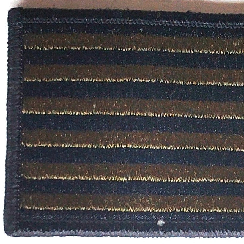 US Flag Patch Subdued Olive Green/Black 4" × 2" Reverse Hook Back Patch