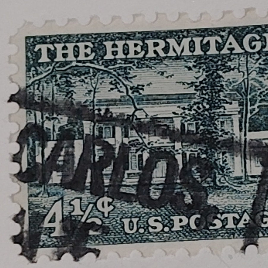 1959 4½¢ The Hermitage Stamp – Liberty Series, Scott #1041 – Andrew Jackson Home