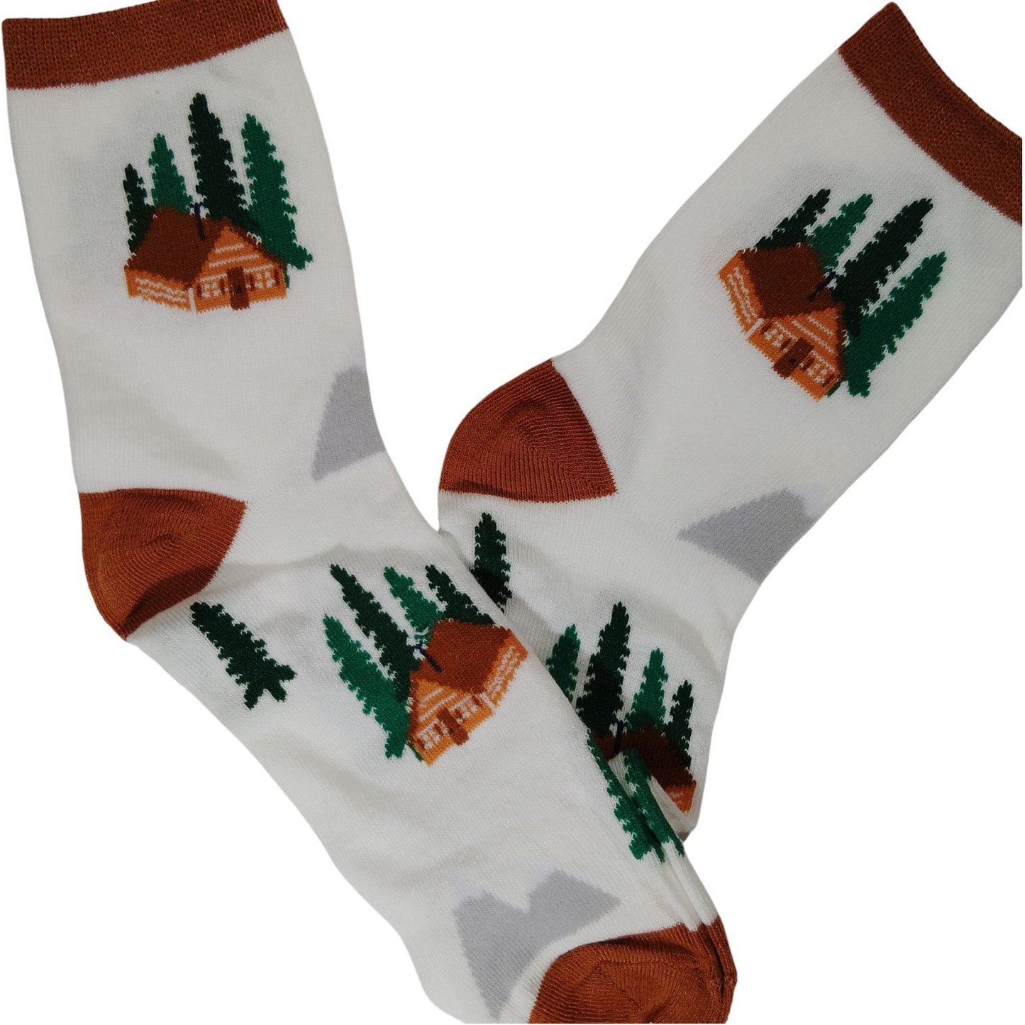 Adult Holiday Crew Socks, 6 Pairs, 6 Various Designs, One Size Fits Most Adults