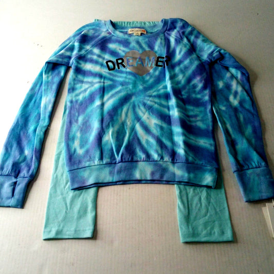 C&C California Kids Tie‑Dye Dreamer Fleece 2‑Piece Set Blue Purple Size 6X