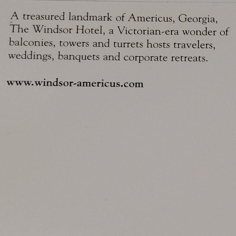 VTG 2005 Windsor Hotel Americus GA Postcard BURCO Intl Historic Hotels NOS