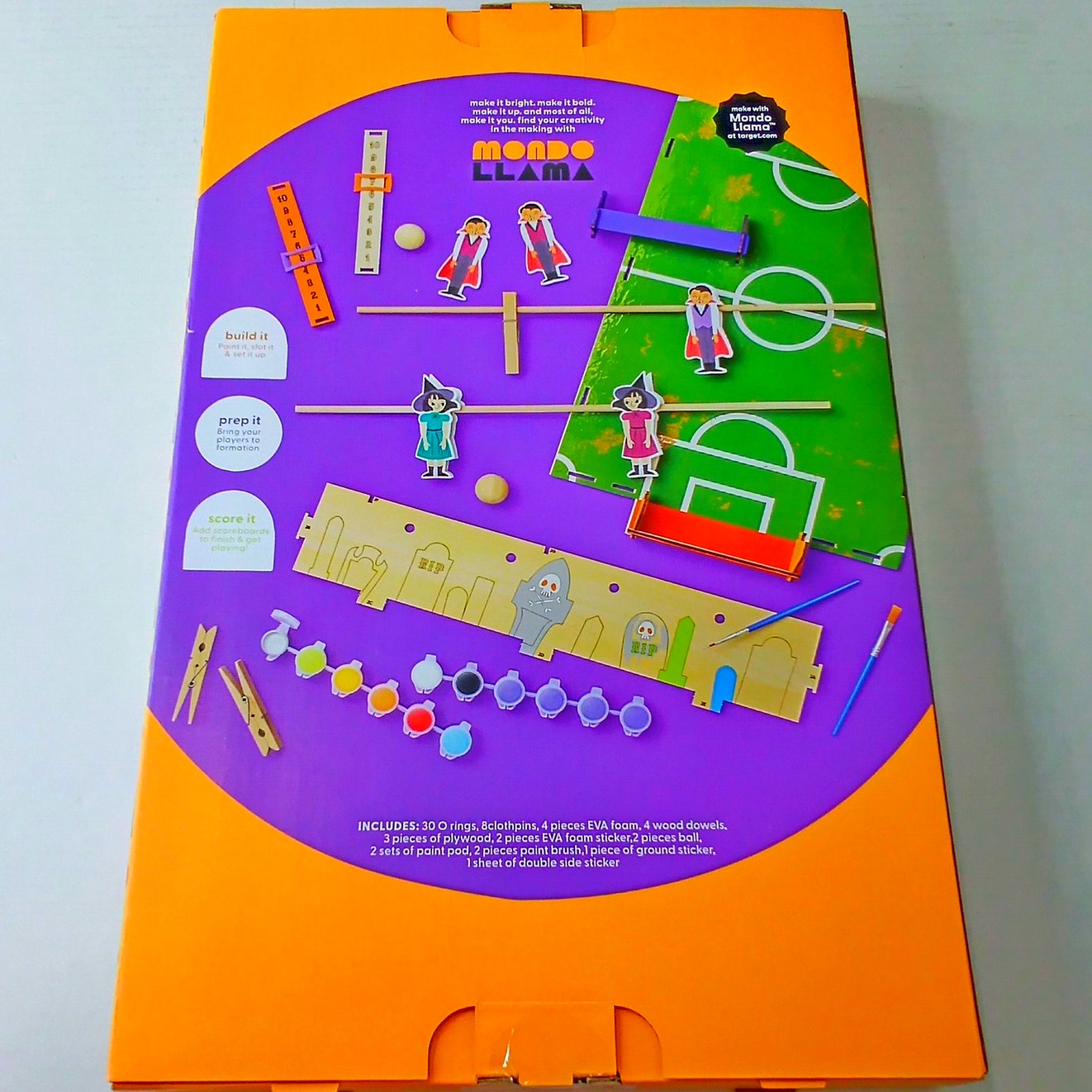 Craft Foosball Game Painting Kit – Mondo Llama – Create‑Your‑Own Set