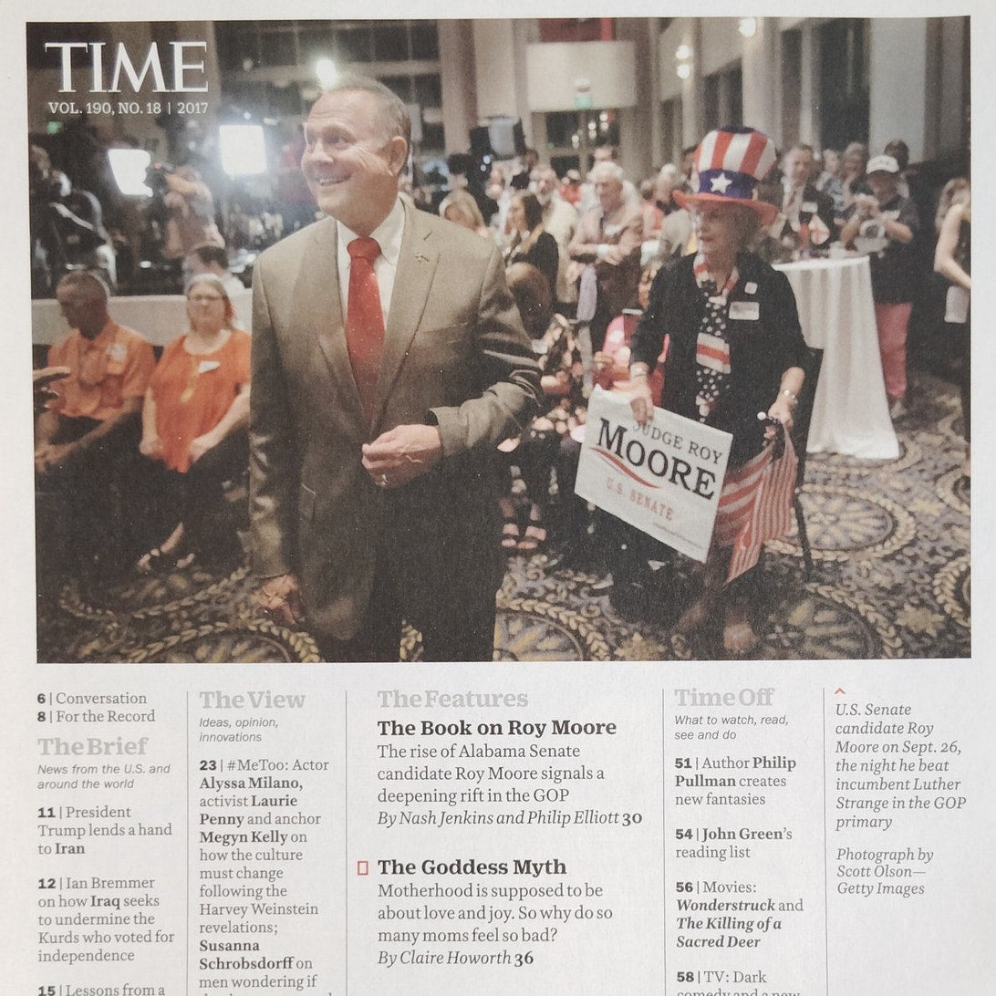 Time Magazine October 30, 2017 The Goddess Myth Issue - Motherhood Back Issue
