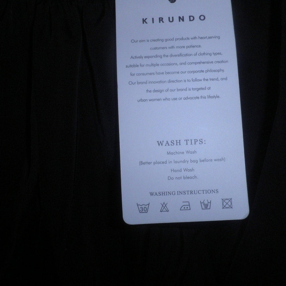 KIRUNDO 2024 Satin Midi Dress Off Shoulder Wrap Ruched, Slim Fit, XL (16)