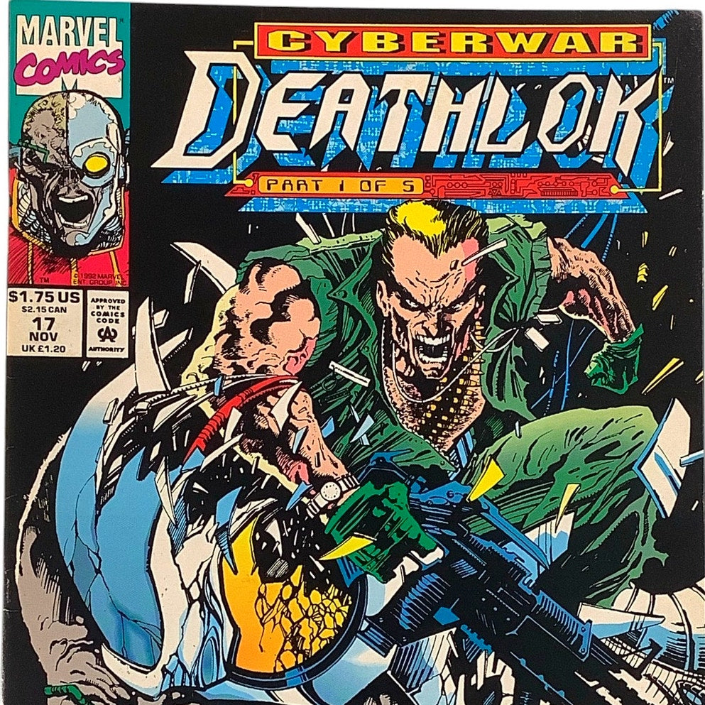 Marvel's Deathlok #17 Cyberwar Part 1, Nov 1992 NM 9.4