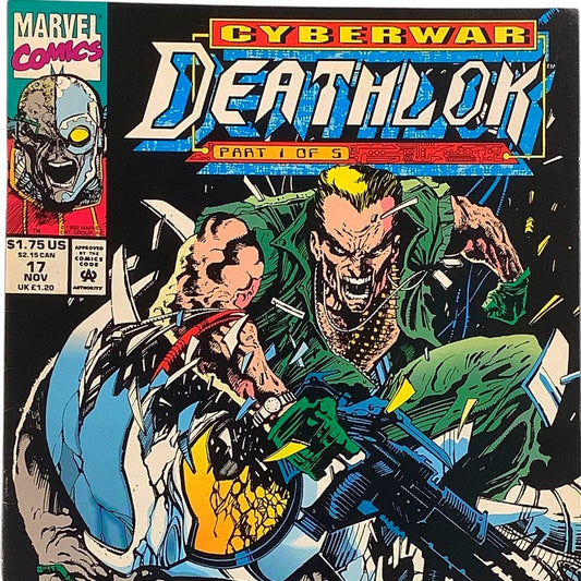 Marvel's Deathlok #17 Cyberwar Part 1, Nov 1992 NM 9.4