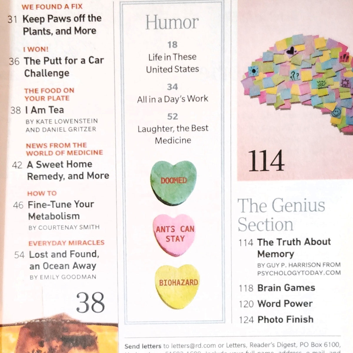 Reader's Digest Magazine February 2021 Keep Your Heart Young Health Back Issue