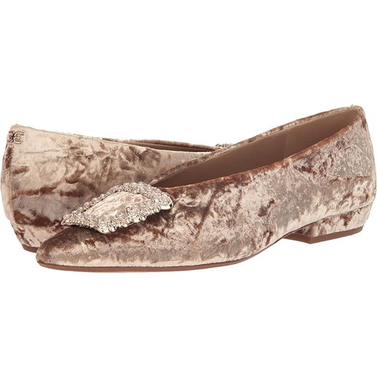 Sam Edelman Janina Ballet Flat, Prosecco Luster, Womens 7.5M Pointed Toe Slip-On