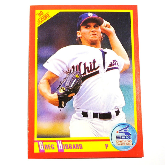 1990 Score Greg Hibbard #369 Chicago White Sox Pitcher MLB Baseball EX