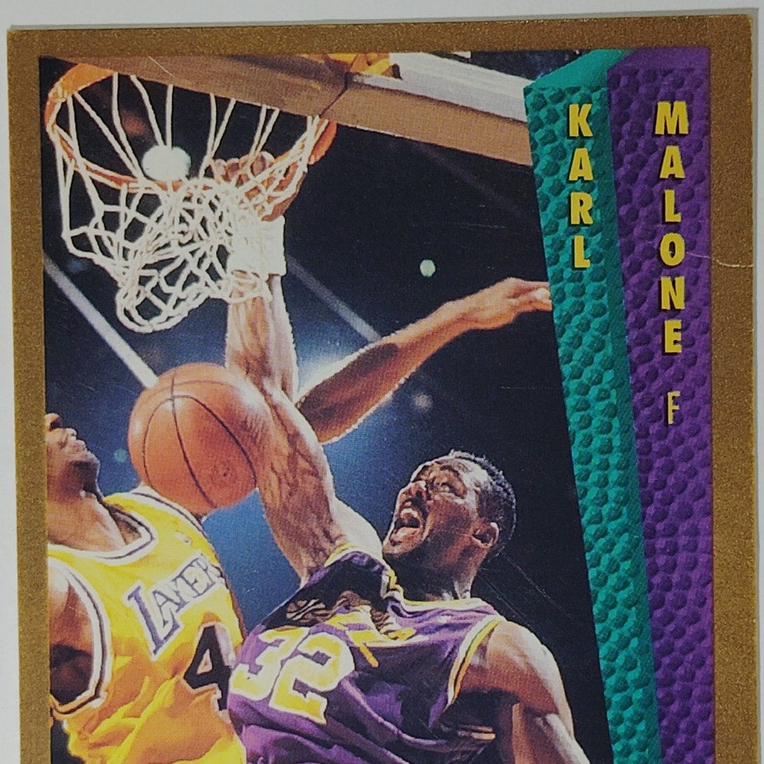 1992-93 Fleer Karl Malone #268 Utah Jazz Slam Dunk Hall of Fame NBA Player