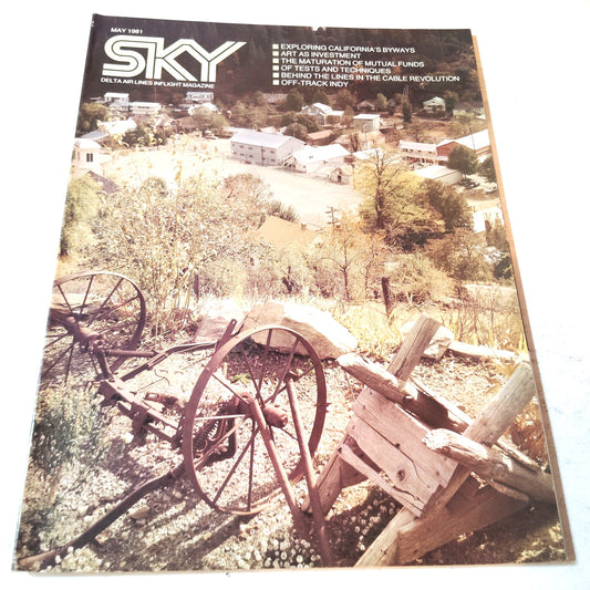 Delta SKY In-Flight Magazine May 1981 - Sea World, Amex, Indy Race