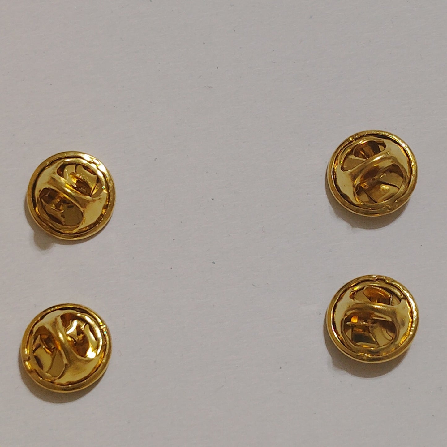 HWC Gold‑Tone Lieutenant Rank Bars – Corrugated – 1‑1/8" × 3/8" Pin Set