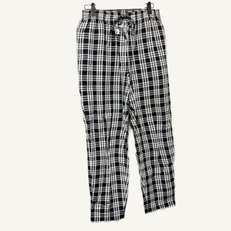 Venezia Woman Black & White Plaid Cotton Pull-On Pants 14W - Lightweight