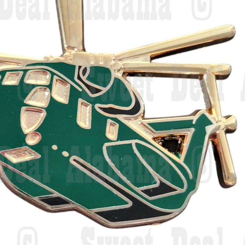 Sea Stallion CH-53 Helicopter Collector Hat, Lapel, Brooch Pin 1-3/4"W x 1-1/4"H