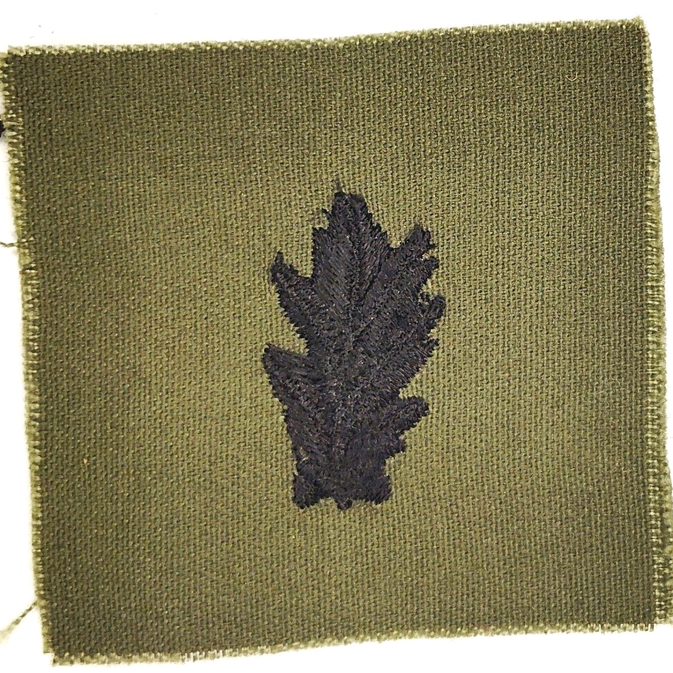 US Navy Medical Corps Subdued Collar Patch ODG 2‑1/4" × 2" Vietnam Era Sew‑On