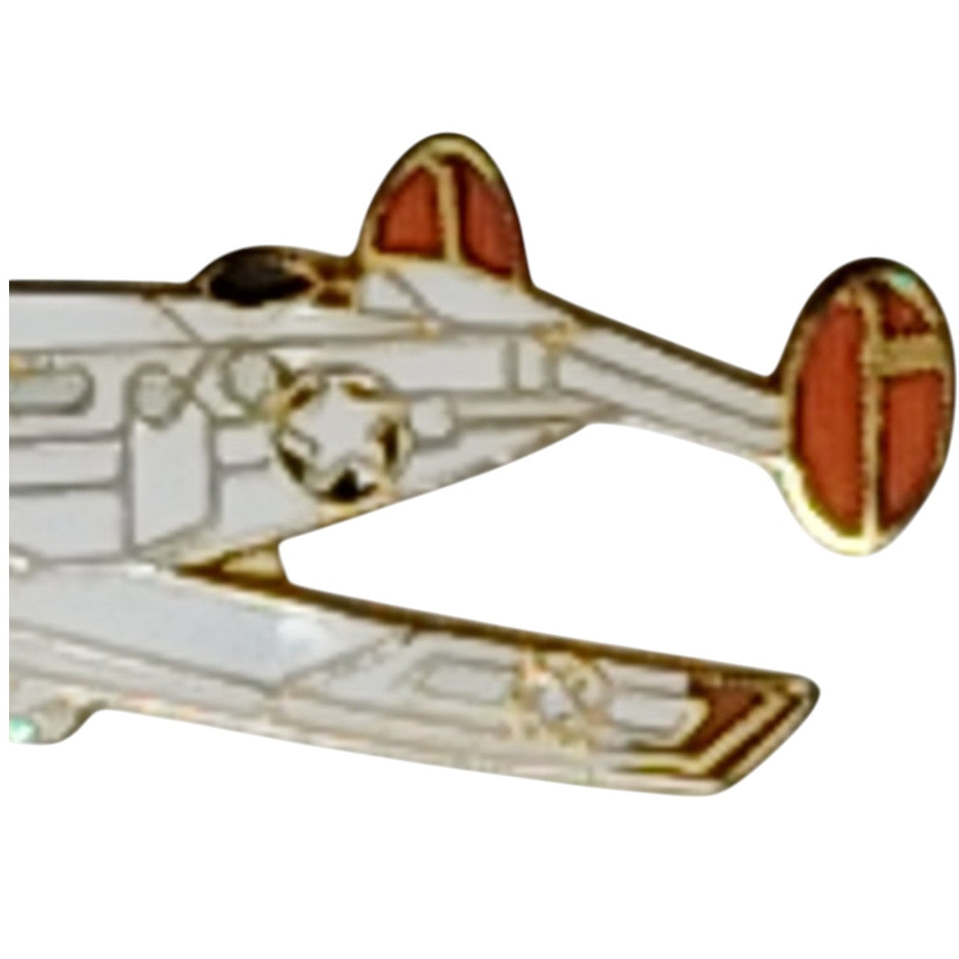 Beech C-45H Expeditor Aircraft Hat Lapel Brooch Pin WWII/Korean 1-1/4"W x 7/16"H
