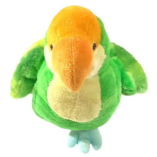 2008 Webkinz Ganz Parakeet, Green/Yellow Feathers, 9" EUC