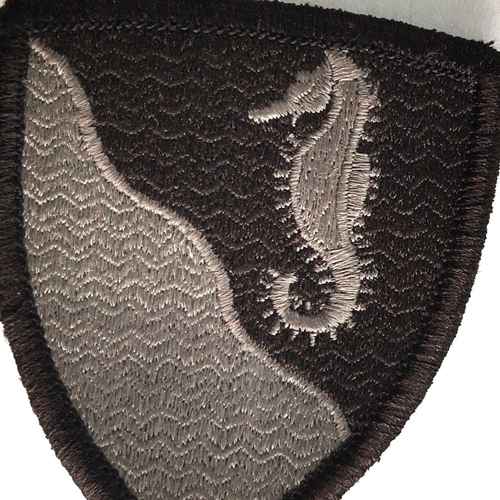 Army 36th Engineer Brigade Patch Seahorse 2‑3/4" × 2‑1/2" Hook Back, Embroidered