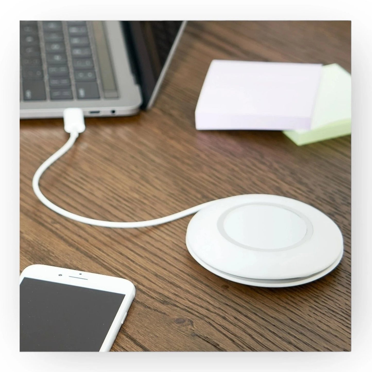 2-PK Onn Silicone MagSafe Charger Holder, White, For iPhone 12 & 13 Series Phone
