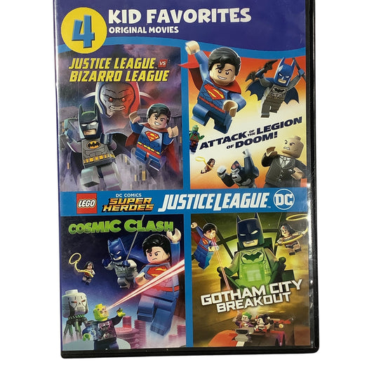 4 Kid Favorites: LEGO DC Super Heroes (DVD 2017) 282 Minutes Animation for Kids