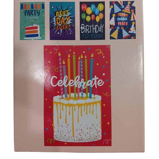 ME Birthday Cards - 10-Pack - 5 Styles x 2 Each - 4"x6" - Soy Ink - PN 619934